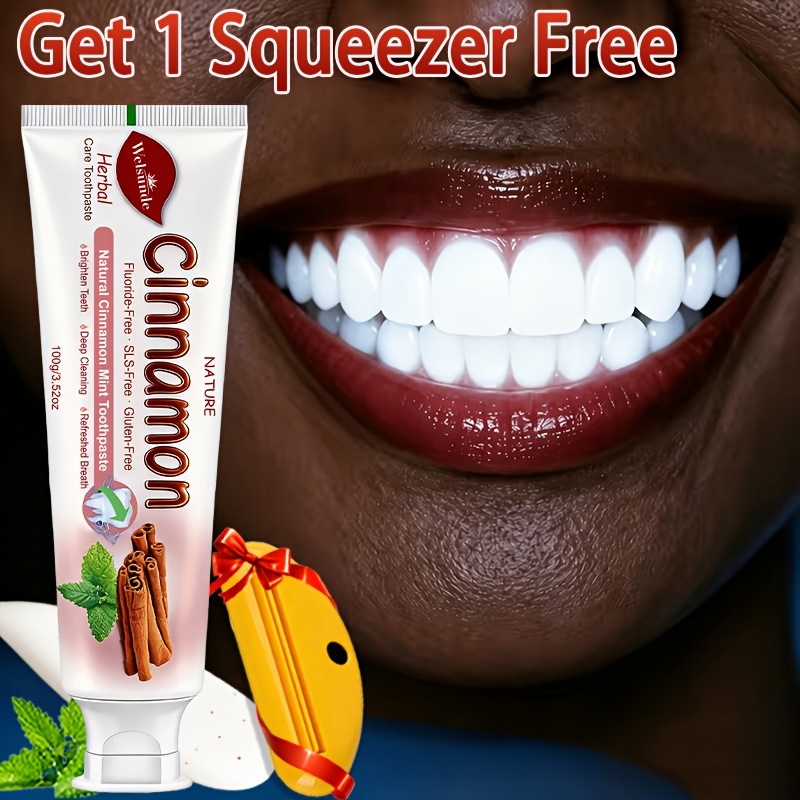 Upgraded Ultra Instant Bright Cinnamon Mint Toothpaste