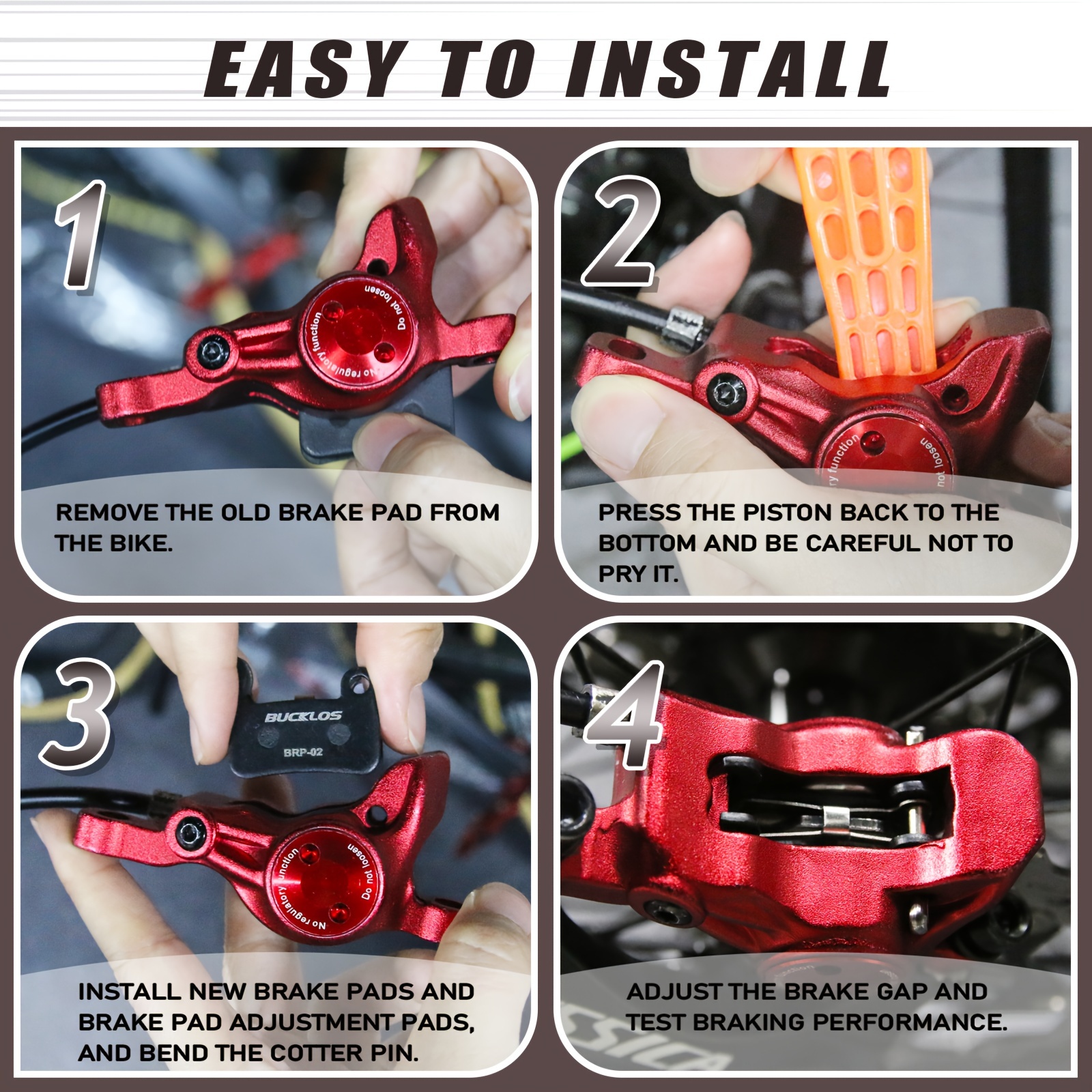 pair brake pads mtb bike hydraulic disc pad Temu