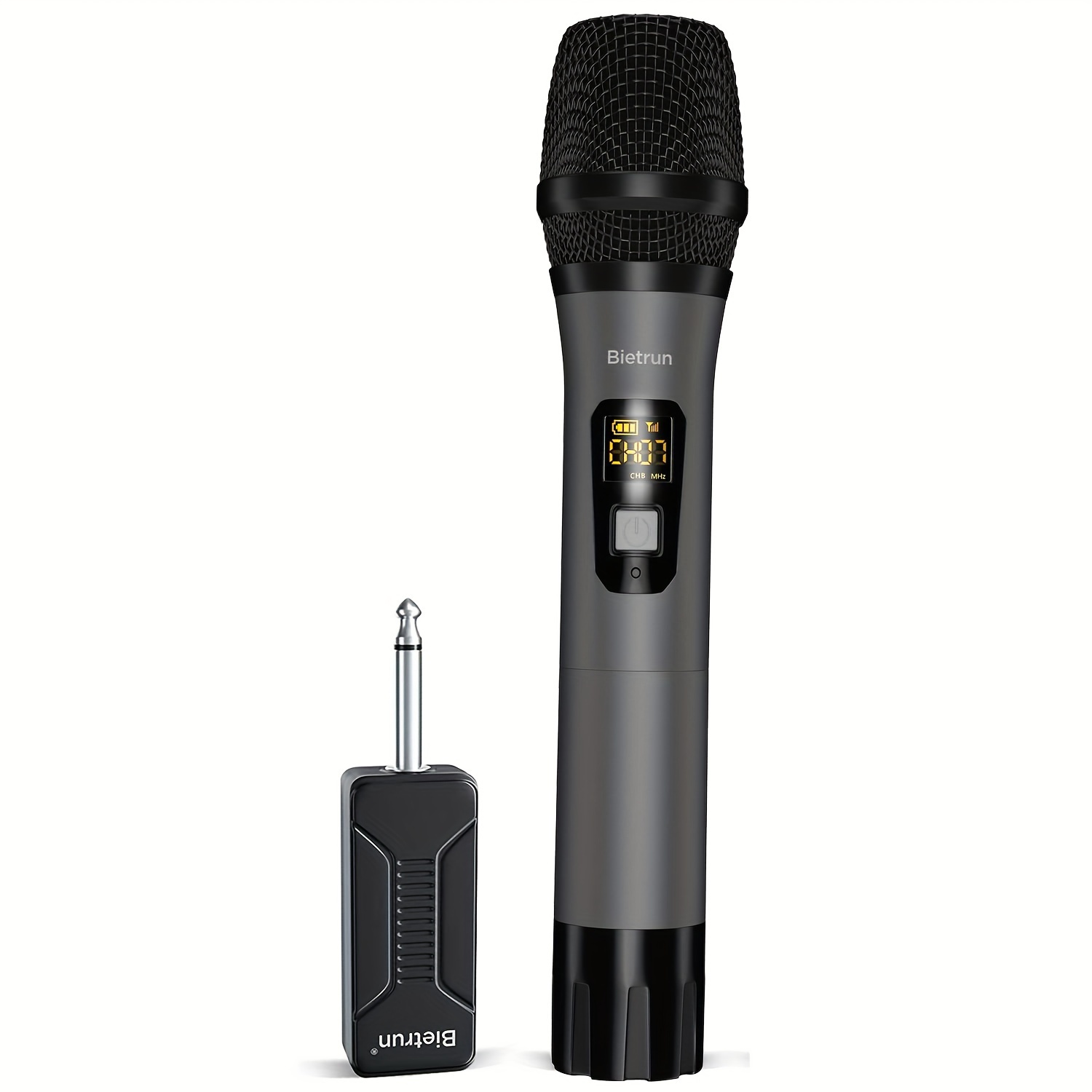 

Bietrun Wireless Mic , Uhf Metal Multipurpose Mic Rechargeable ( 4hs), 160ft , For , , ,