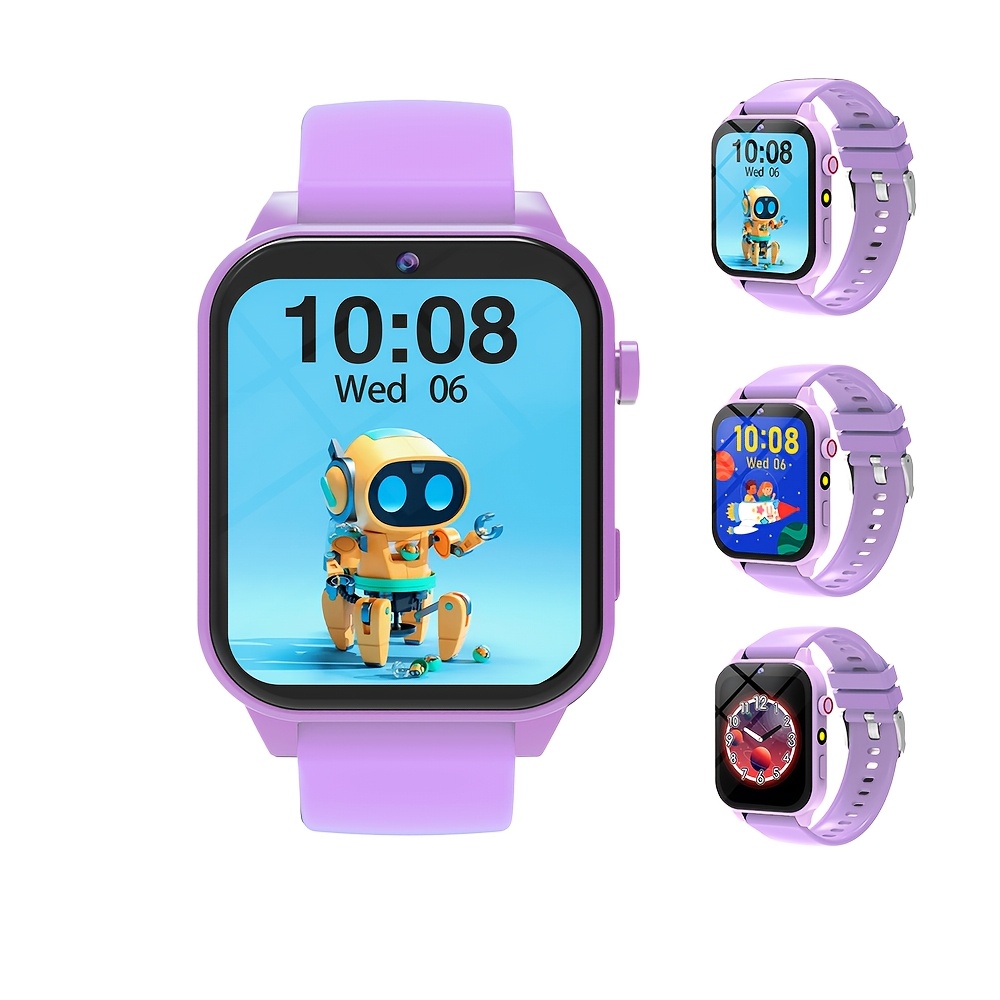 kids smart watch 18pcs puzzle games hd camera flashlight alarm clock timer sleep monitoring suitable for boys and girls aged 3 8 best gift for christmas and birthdays