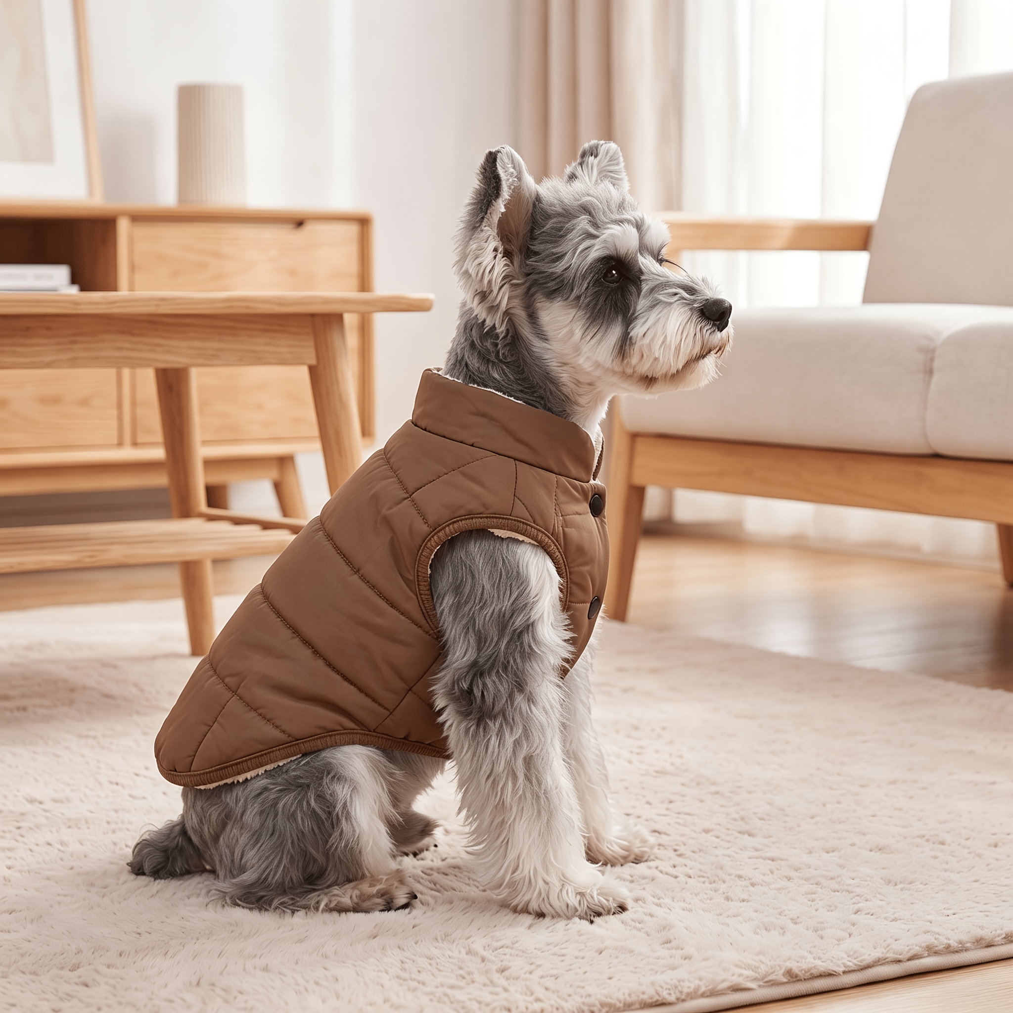 autumn and winter thickened outerwear vest for large dogs suitable for cold weather Product details 8