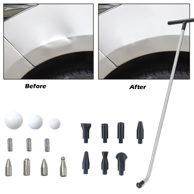 Dent Removal Rods Car Crowbars Paintless Dent Repair Tool Kit