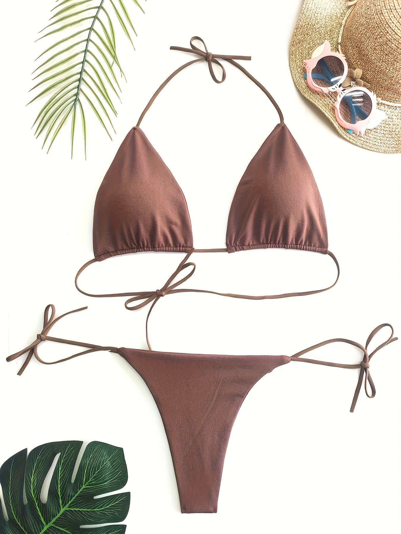 conjunto traje baño bikini talla mujer color Temu Uruguay