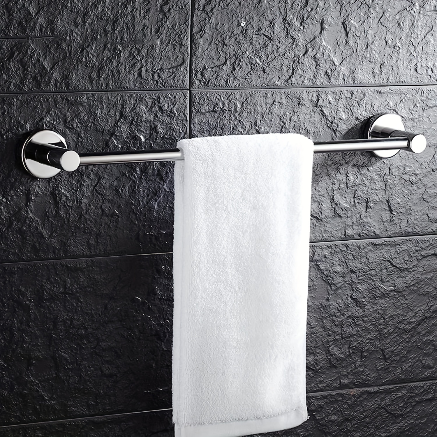 Toallero para baño, toallero, soporte para toallero, soporte de aluminio  sólido para lavandería, estante de ducha negro, toallero, colgador de  toallas