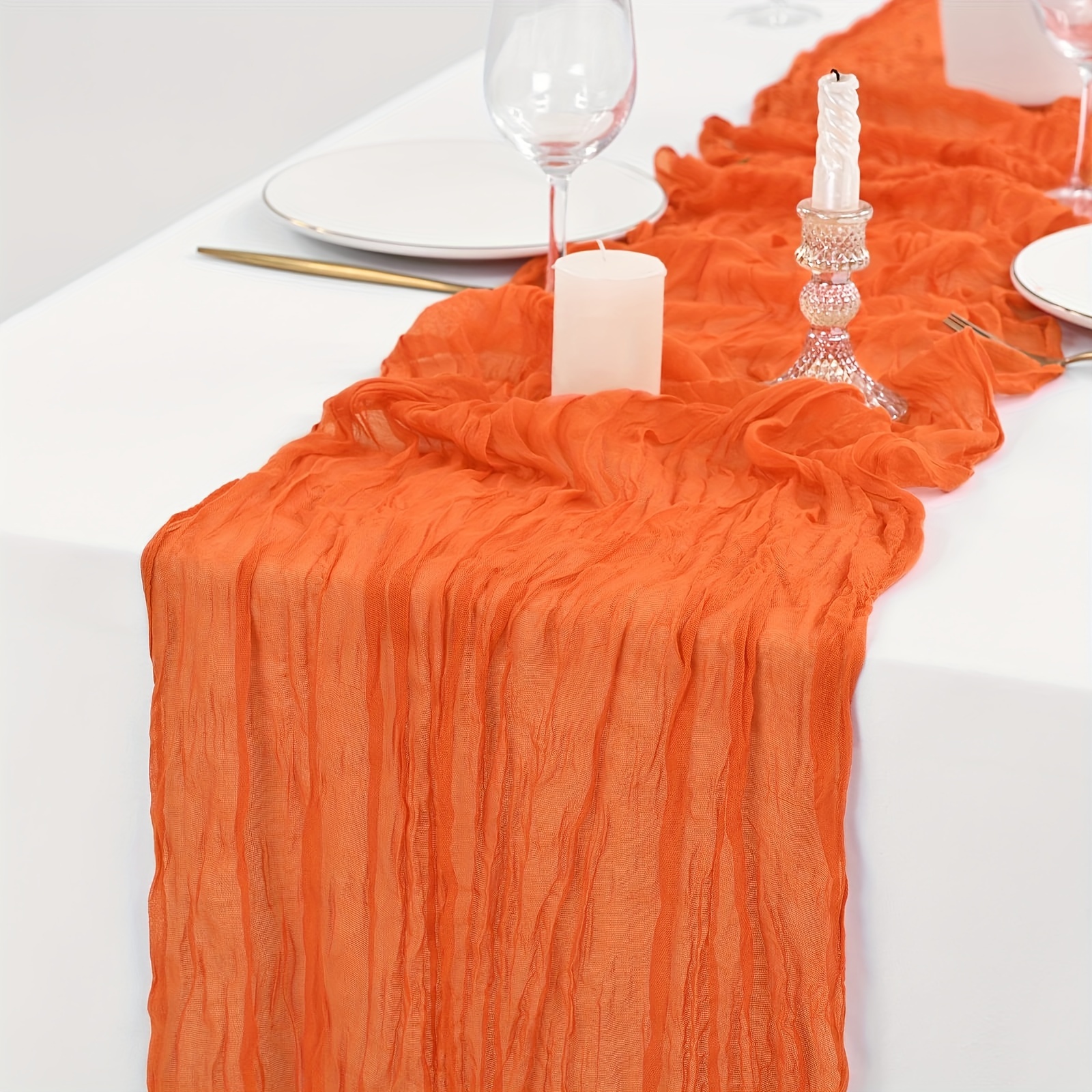 

Cheesecloth Table - Long, For Weddings, , Halloween & Christmas Decorations