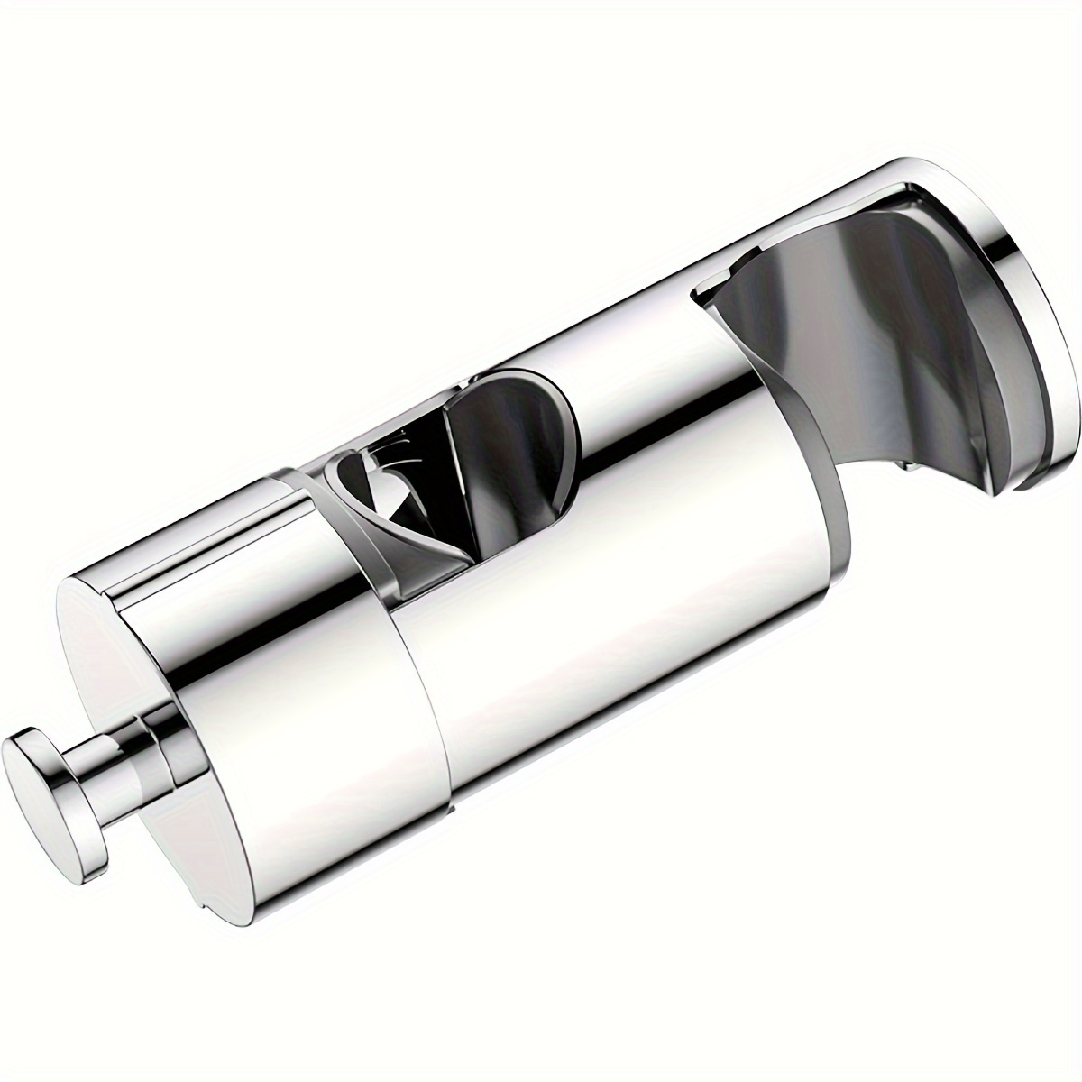 Easy-install Shower Head Holder - No Drilling Required, Wall-mounted With Adjustable Arm & Hooks, Durable Plastic Bathroom Accessory, Sliding Rod, Fixed Seat