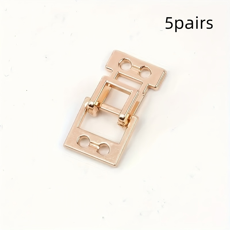 Image of 5 Pairs Of Invisible Style Buttons For Metal Underwear, Jacket Collar Hooks, Woolen Fur Coat Anti Slip Buttons, Alloy Buttons