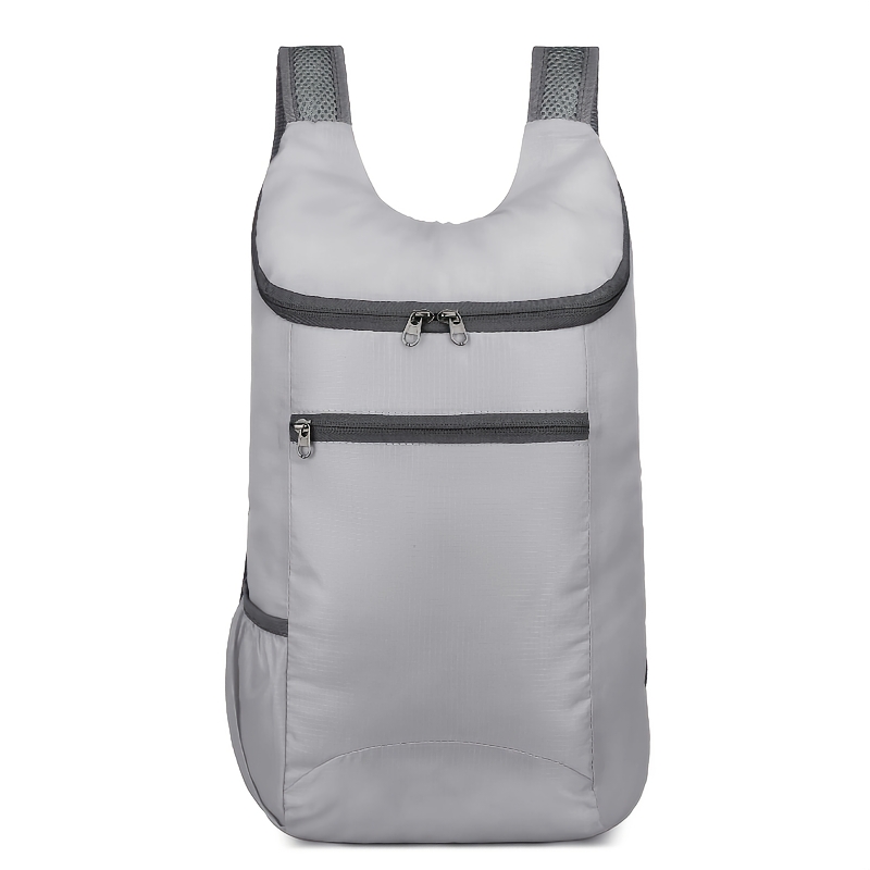 TEMU Lightweight Foldable Hiking Backpack - Compact Travel Daypack With Zipper Closure & Shoulder Straps, Suitable For Hiking, Camping,, Commuting,
