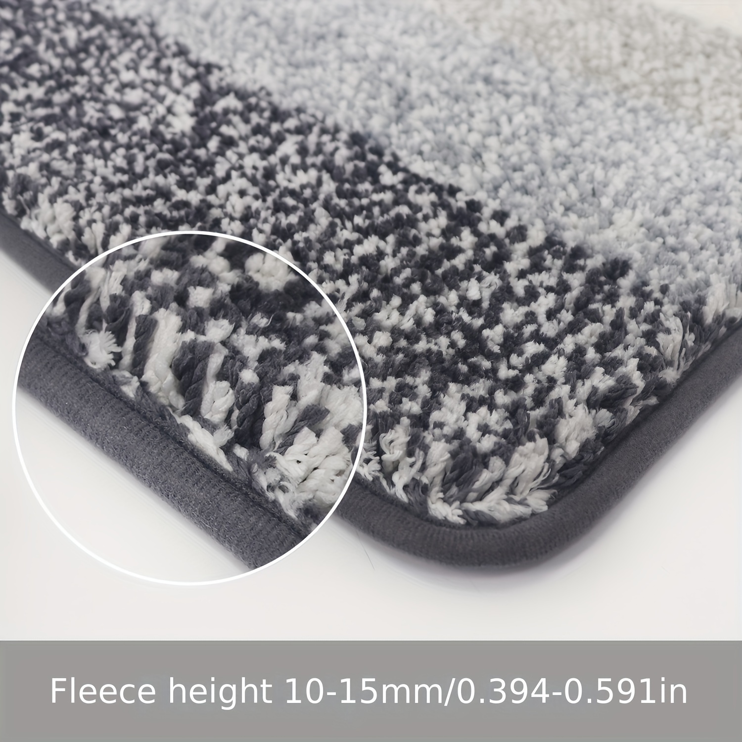 gradient microfiber flocking floor mat polyester bath mat return   mat multi color   non slip mat bathroom mat Product details 0