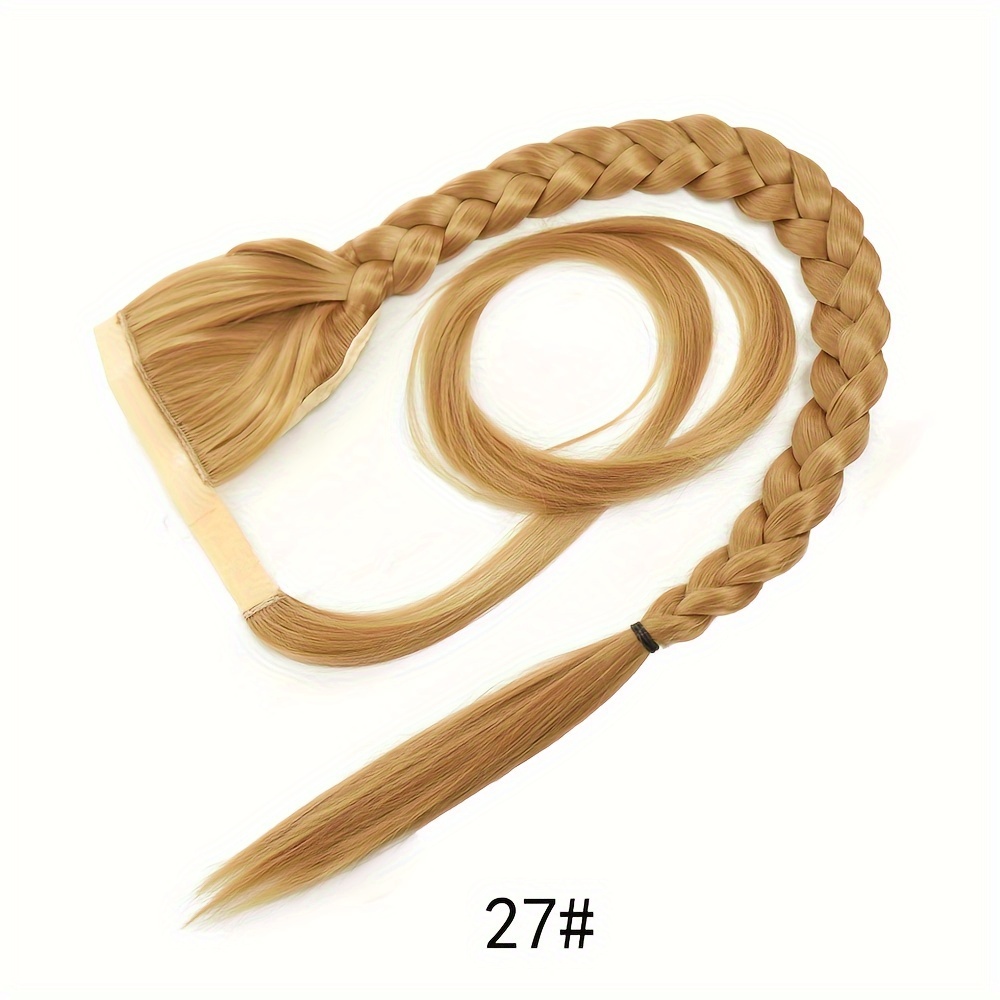   handcrafted twist braid ponytail extension versatile fishbone style for women   around design details 8