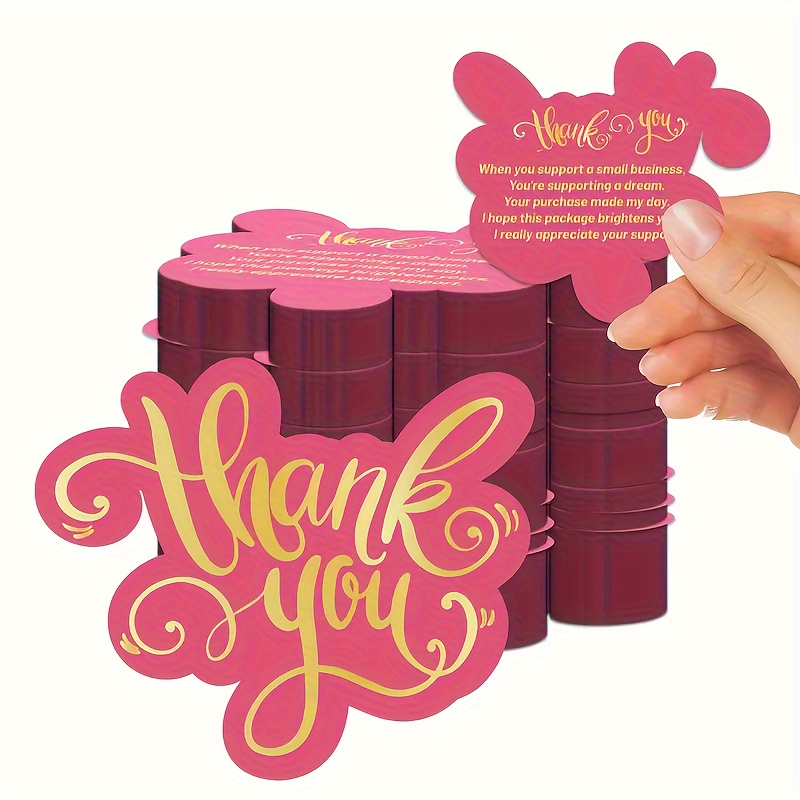 

50pcs You For Small Businesses - Double-, Envelopes - For Customer Appreciation & Retail Stores