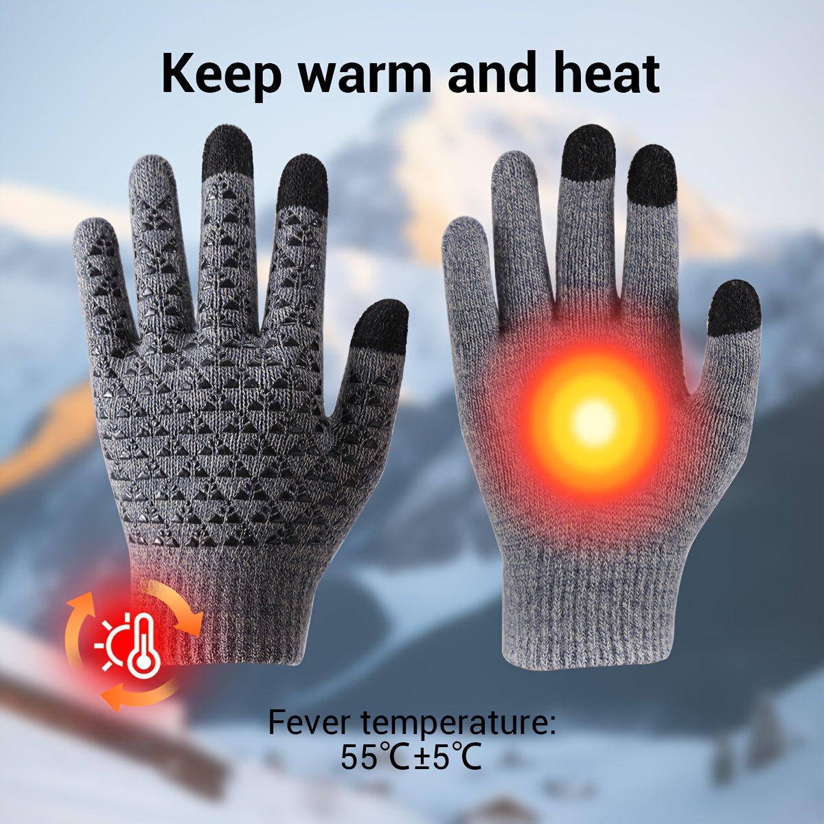 USB Electric Heating Gloves for Winter Warm-Up