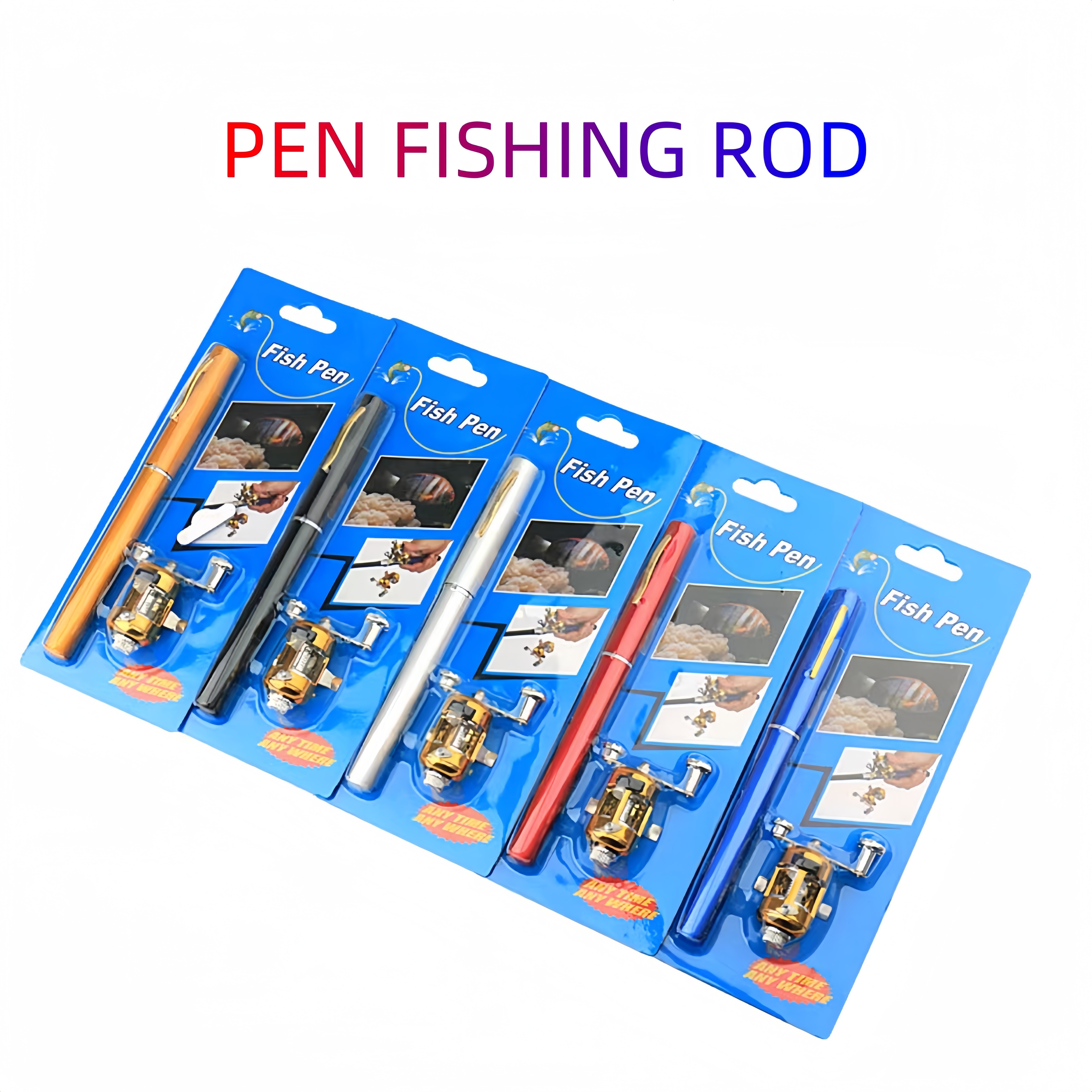 Pen Fishing Rod - Безплатни връщания в рамките на 90 дни - Temu