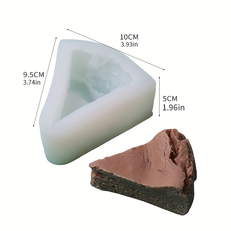 1pc, Simulation Triangle Aromatherapy Candle Mold Baked Handmade Bread Silicone Mold