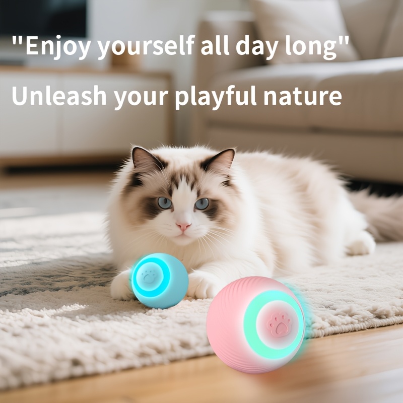 Smart Obstacle-Avoiding Pet Ball, Soft Silicone