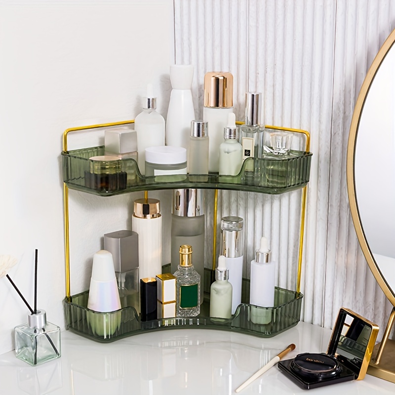 Corner Rack Makeup Organizer Square shaped Bathroom - Temu