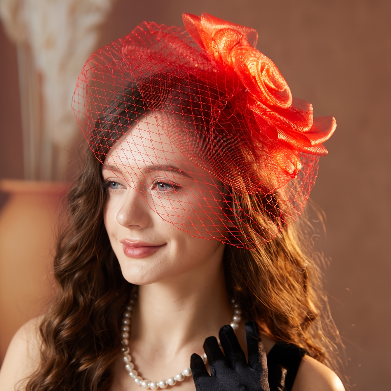 fascinators flowers mesh ribbon feather headbands clips tea  display picture 3