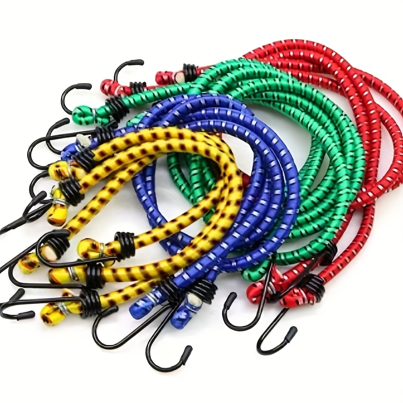 Heavy-Duty Elastic Luggage Strap with Double Hooks - Secure Fastening for Suitcases, Motorcycles, Cars, Trucks, Bikes - Multi-Purpose Cargo Strap for Travel, Moving, Warehouse - Durable & Easy to Use, Luggage Straps for Travel, Vehicle Cargo Holder, Versatile Cargo Strap, Sturdy Hook Design, Moving Essentials, Reinforced Construction, Moving Supplies