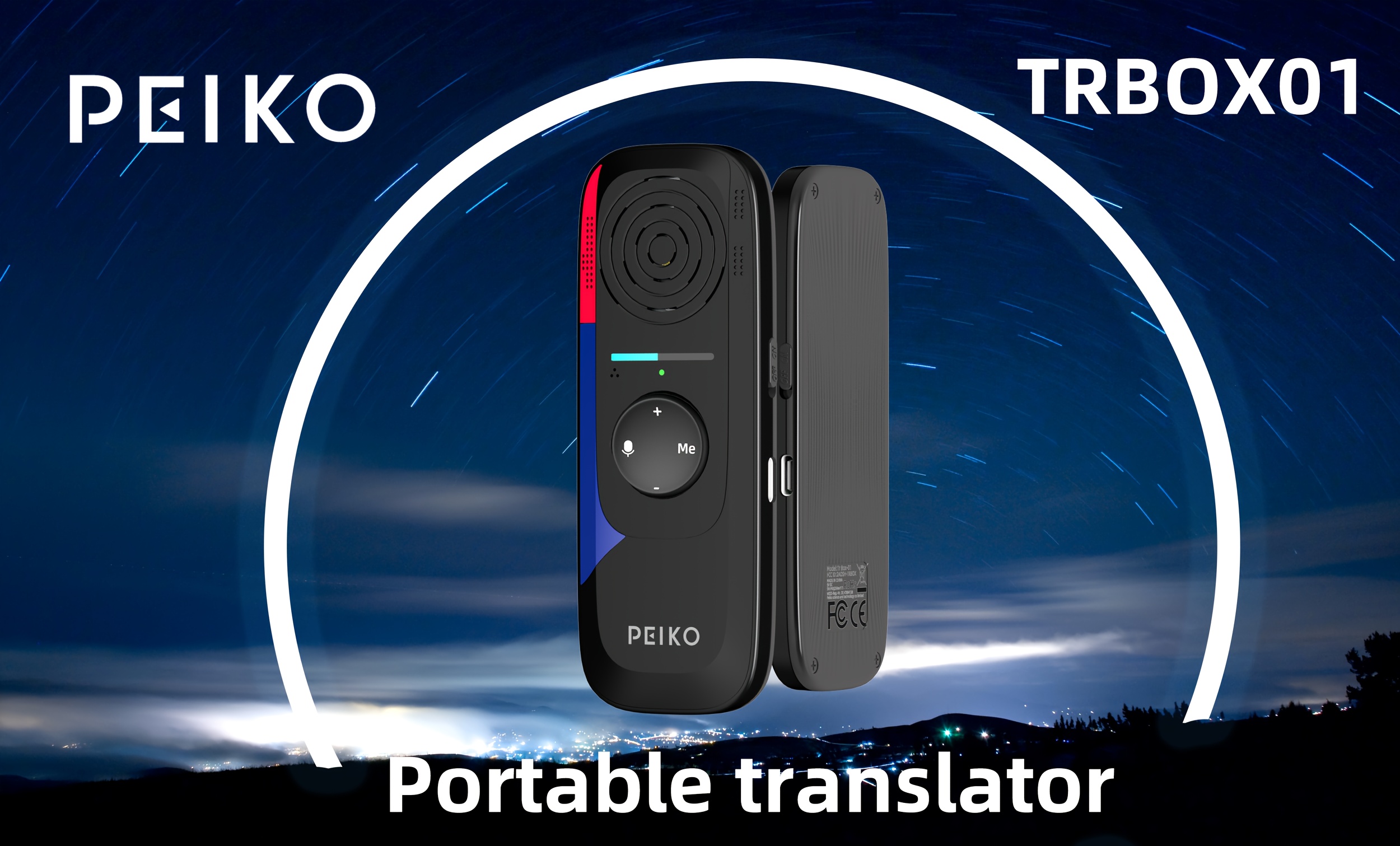 Dispositivo de traducción de lenguaje portátil, traductor instantáneo bidireccional, traducción de voz en línea a través de la aplicación, 136 idiomas soportados, dispositivo de traducción de alta precisión para viajes, negocios y aprendizaje.