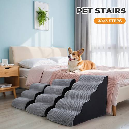 dog stairs for small dogs 3 4 dog stairs for high beds and couch pet steps for dogs and cats non slip stable indoor dog steps