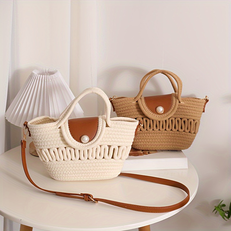 Bolso Bandolera Bolsa Con Cuerdas 1pc Bolso Bandolera Mini Para