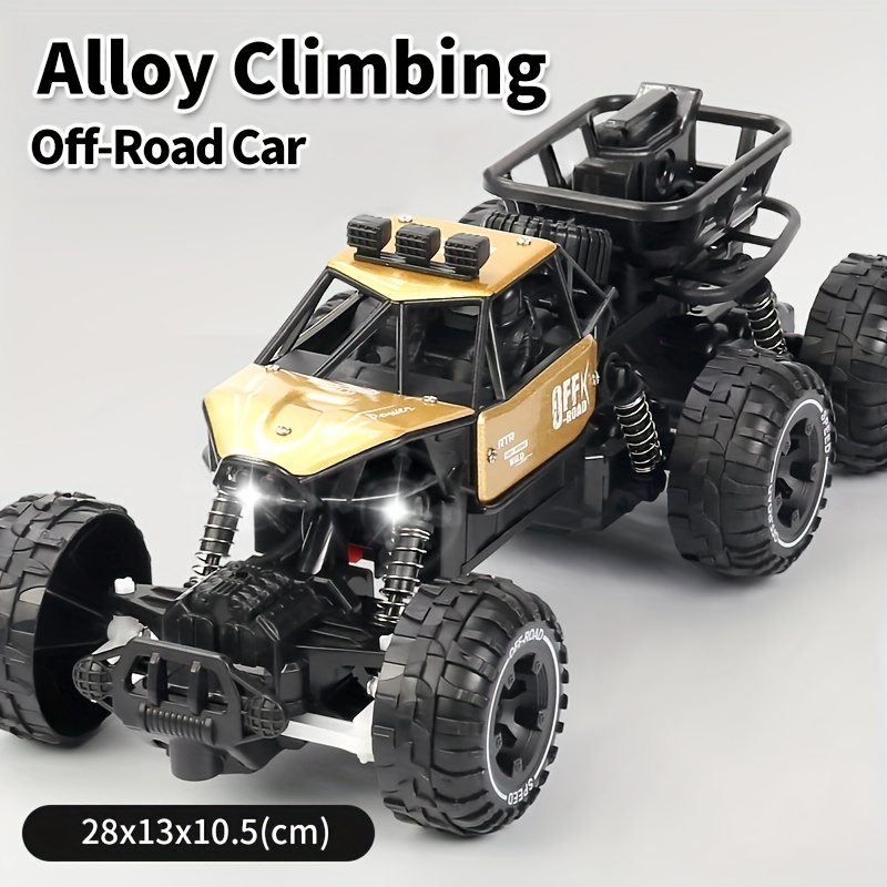 TEMU Six-wheel Toy Car, Drive Alloy Climbing Car, Off-road Toy Car With High Elastic Shock Absorber, Suitable For Children Over Toys, Halloween Gift,