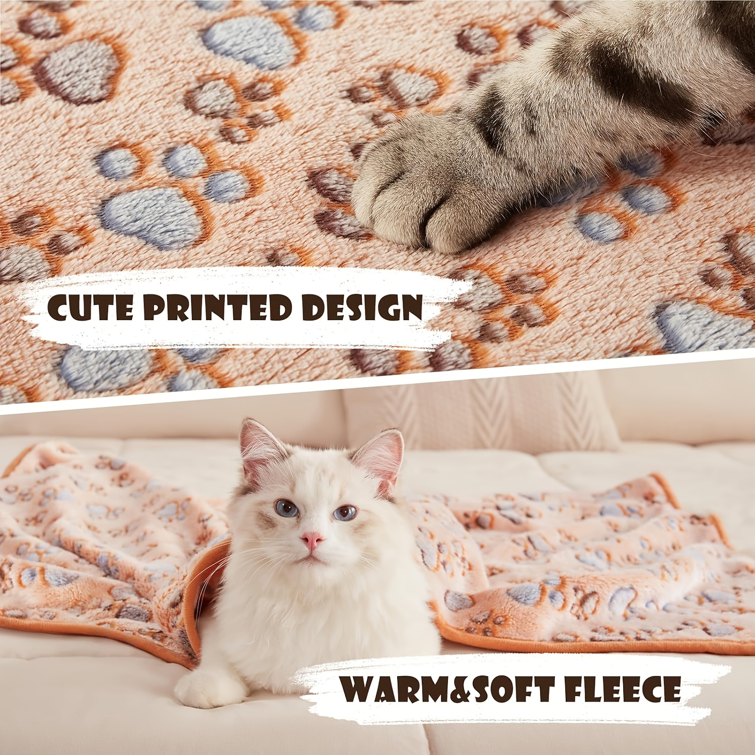 1/3pcs dog fleece Washable blanket-pet cheap blanket-paw blankets for indoor cats-kitten&puppy essentials-small throw blankets-dog towel-for Large Medium Small dogs-for couch&crate&bed-for Rabbit, Hamster, Guinea-cage liner-stuff-accessories-gifts
