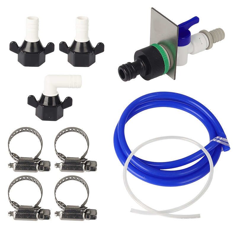 Image of Rv Water Tank Backfill Kit For Campervan Motorhome Racevan Valeting Hose Fitting Water Filling And Drainage System, Without Battery