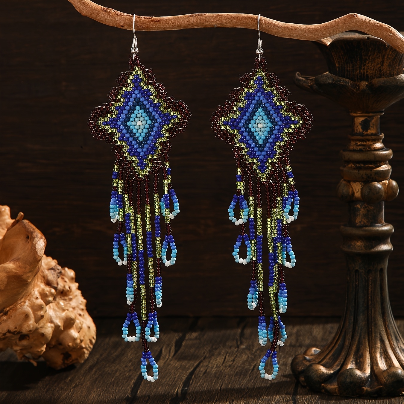 2pcs Bohemian Style Fashion Tassel Earrings