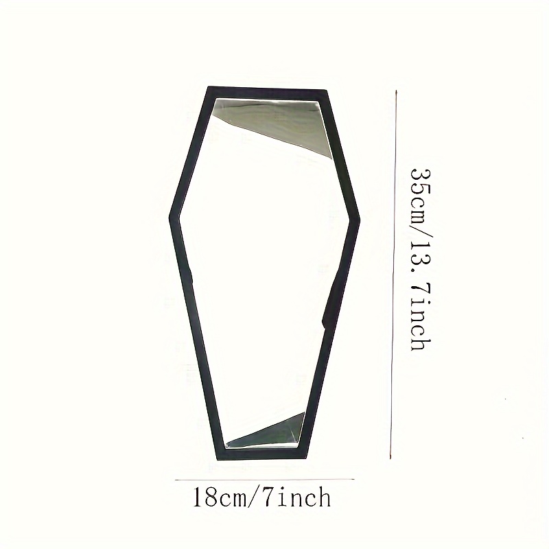 TEMU Gothic Coffin Mirror With Angled Supports