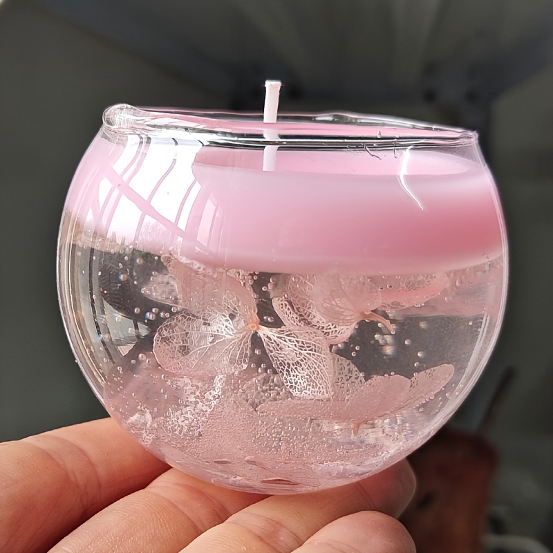 Floating Floral Pattern Drifting Flower Round , Best Valentine's Day Gift, Yoga Meditation Fragrance, Aromatic Home Candle For Hospitality, Holiday Souvenir