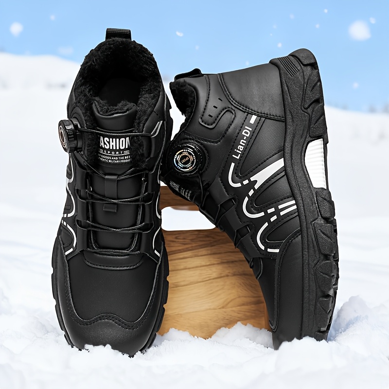 TEMU Men's Fashion -lined Snow Boots, 55017