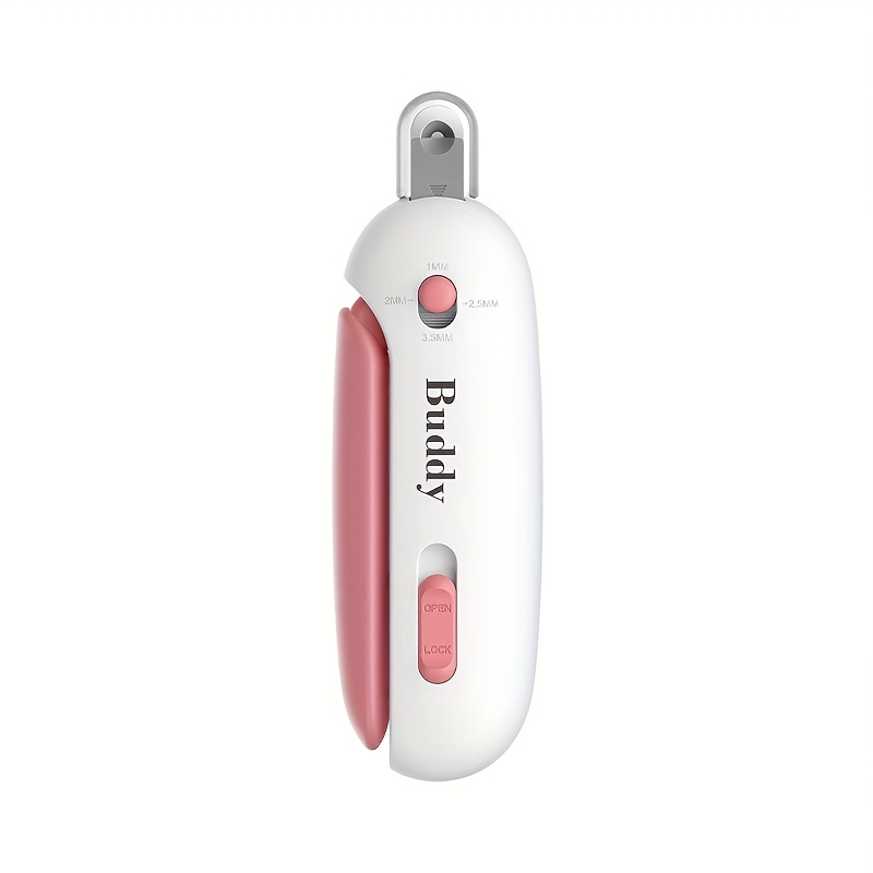 Cat Nail Clippers with 4 Adjustable Size Trimming Holes and a Hidden Nail File | Safe Nail Trimmers Suitable for Kittens and Indoor Cats | Splash-proof Claw Scissors for Cat Grooming