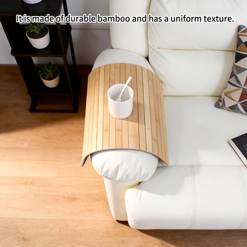 sofa armrest pad sofa accessory natural bamboo material foldable