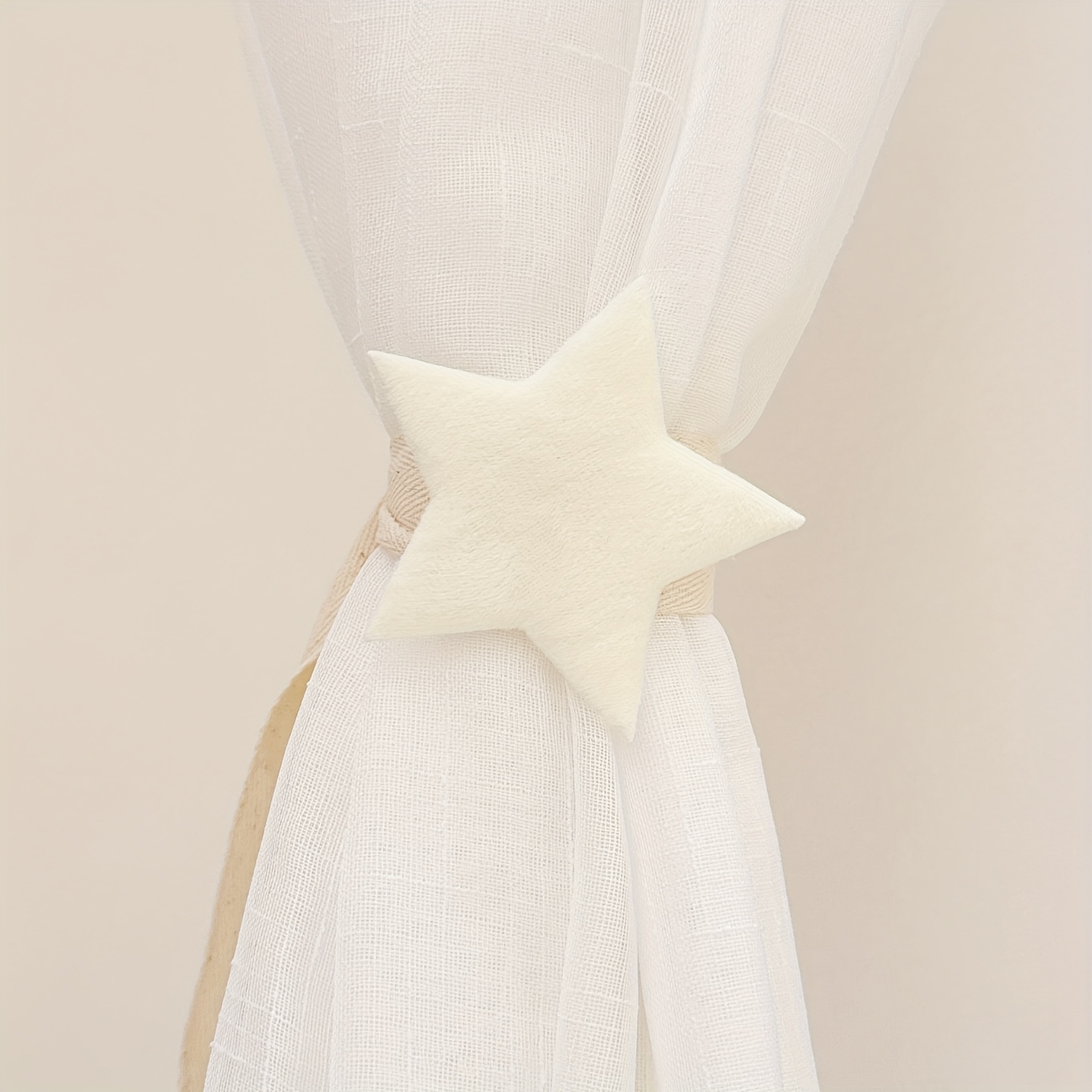Big Star Curtains Tie-Back for Bedroom Drapes
