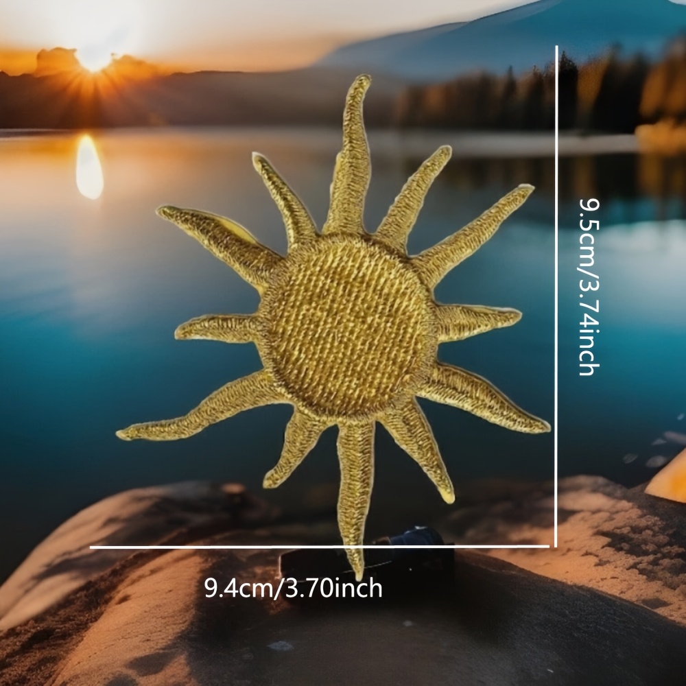 Image of 1pc Embroidery Cloth Sticker, Suitable For Clothing Jackets, T-shirts, Pants, Horse Clips, Hats, Decorations, Back Resistant Hot Melt Adhesive, Sewn And Ironed