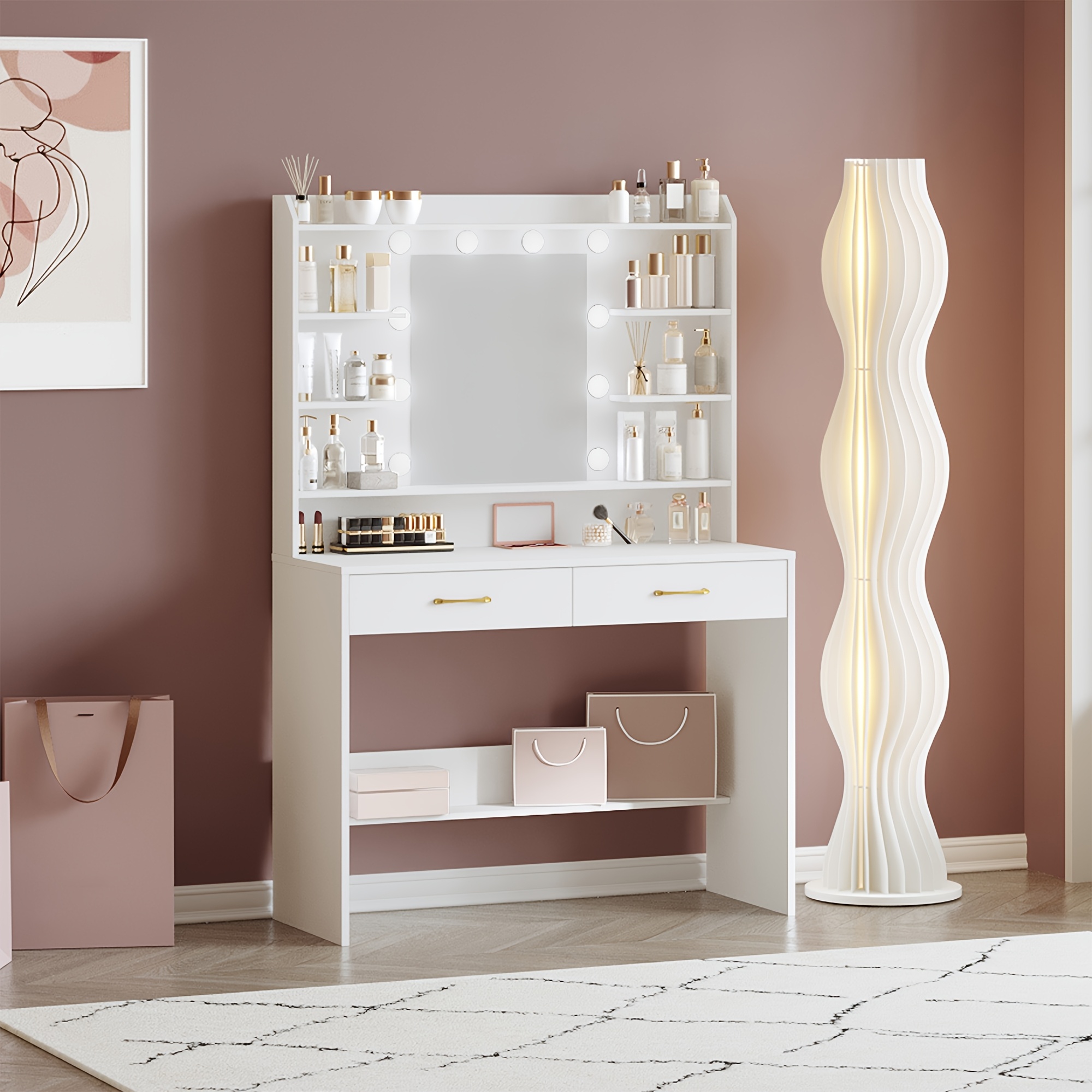 schmuckschrank schminktisch spiegel aufbewahrung accessoires - Temu Austria