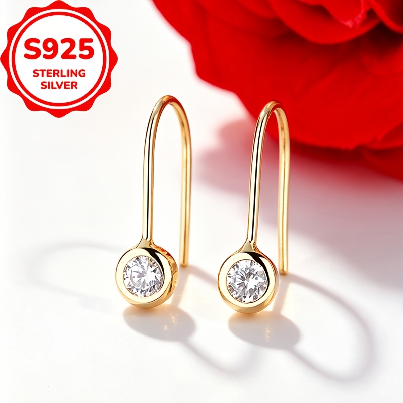 S925 Silver Easy Arc Ear Hooks, Minimalist Daily Wear