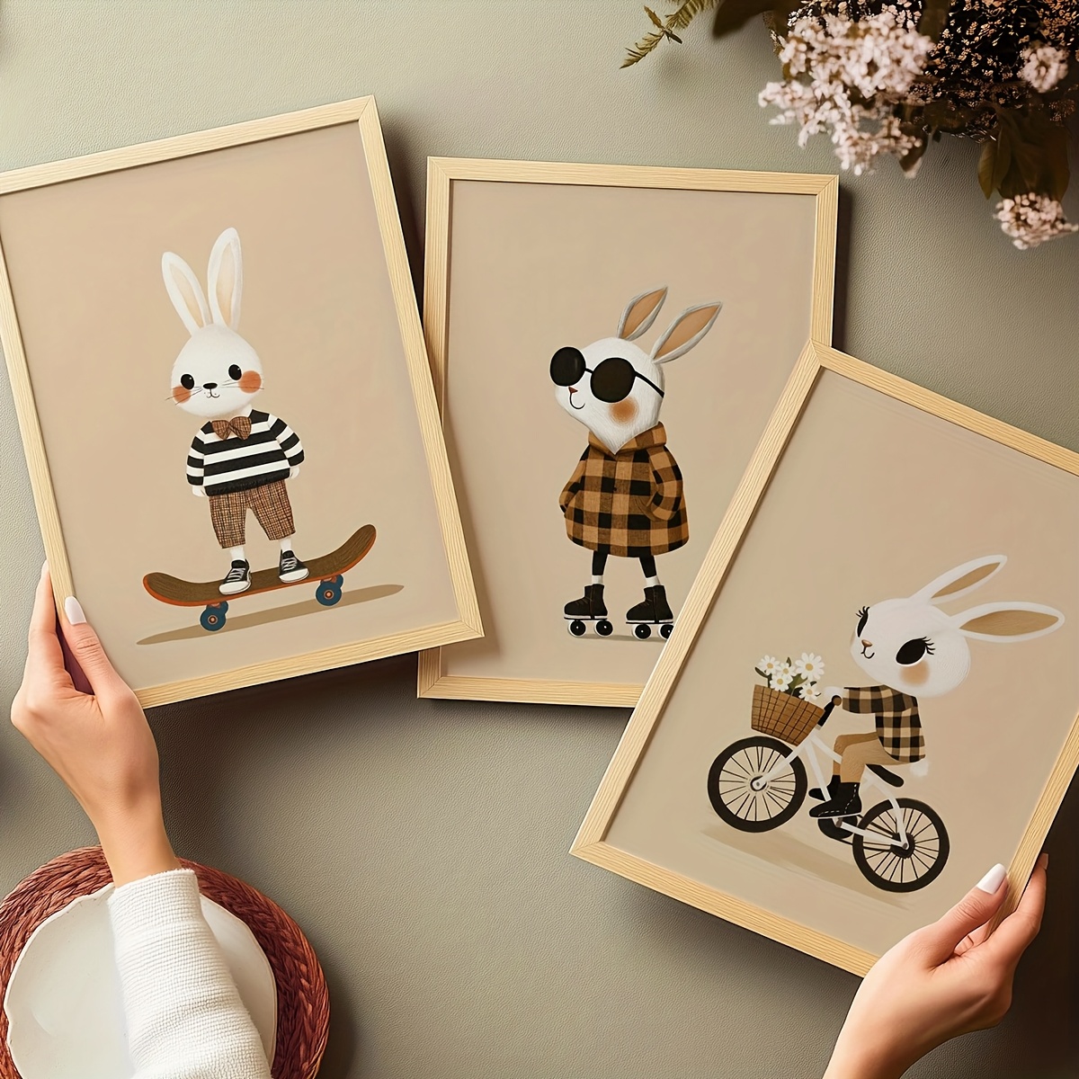 TEMU Colección de tres 2D, con , ideales para decorar una habitación o un cuarto de bebé. lúdicas con temática de bosque son excelentes regalos para