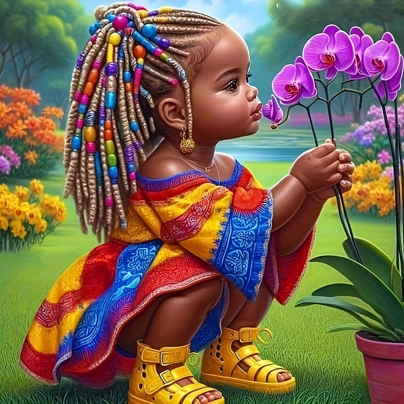 

Kit de 5D DIY - 11.8x11.8" , Rond , de & , d'Artisanat en Acrylique la Décoration de et du