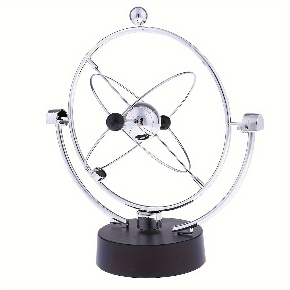 solar system swing electronic balance ball desk decor artistic craft gift for home office details 2