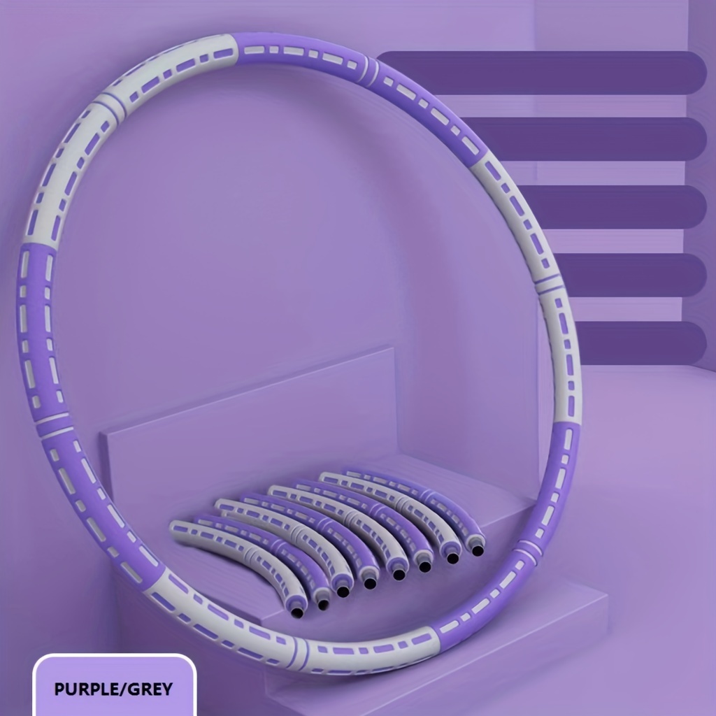 Temu detachable 8 section weight loss fitness ring tpr