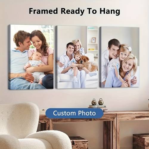 2d , 3 piezas de pintura en con de madera personalizado o póster en sin , fotos personalizadas , amantes, , mascotas, recuerdos, fotos , regalo para , y pareja, decoración para pared de sala o dormitorio