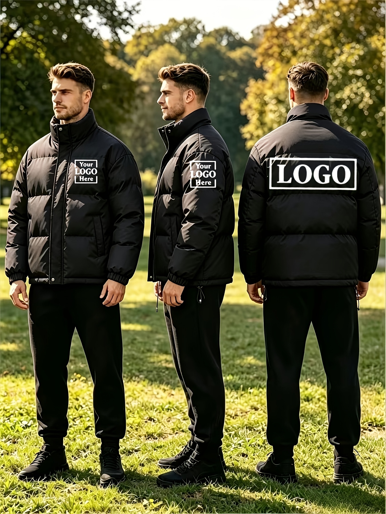Winter Padded Custom Style Hoodless Outerwear, Comfortable & Warm