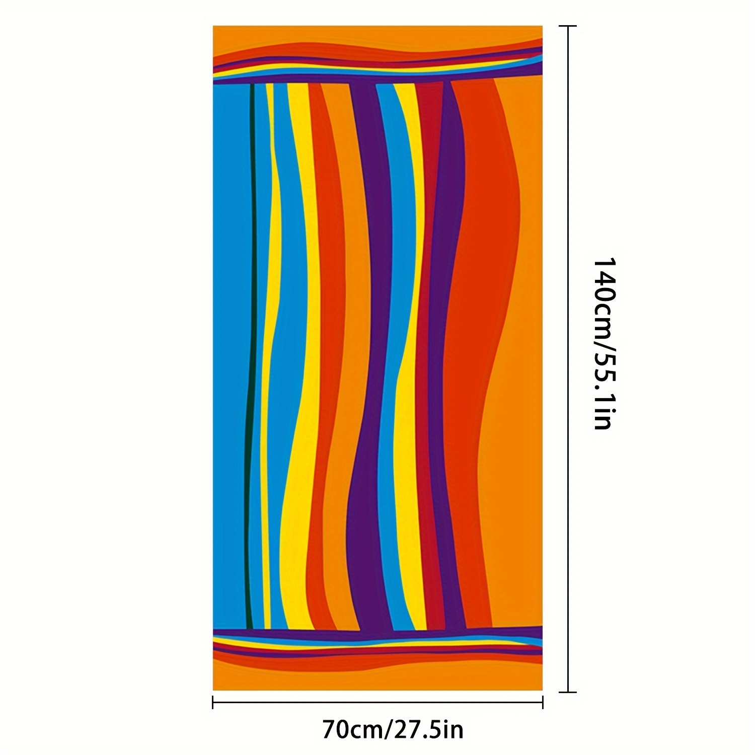 TEMU 70x140cm Seaside Sweat-wiping Beach Towel, Absorbent And Quick-drying Beach Towel