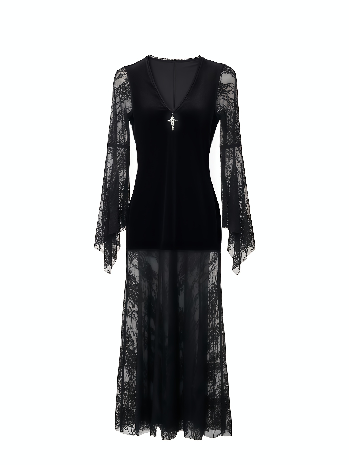 strapless open back dress Scream Queen Costume Girls Halloween Prom Dress with Crown main image 0