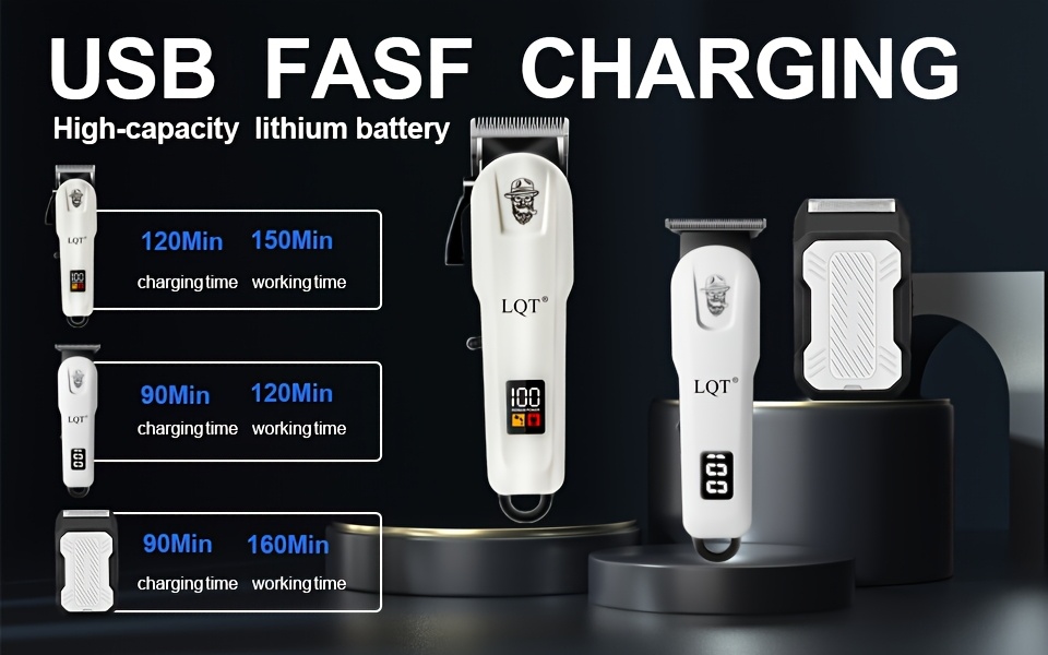 Q Tondeuse Électrique Sans Fil, Performance Puissante sans Obstruction, Léger et Portable pour un Coiffage Rapide – Le Nouveau Favori des Essentiels de Toilettage #TondeuseSansFil #EssentielD'été #LégerPortable