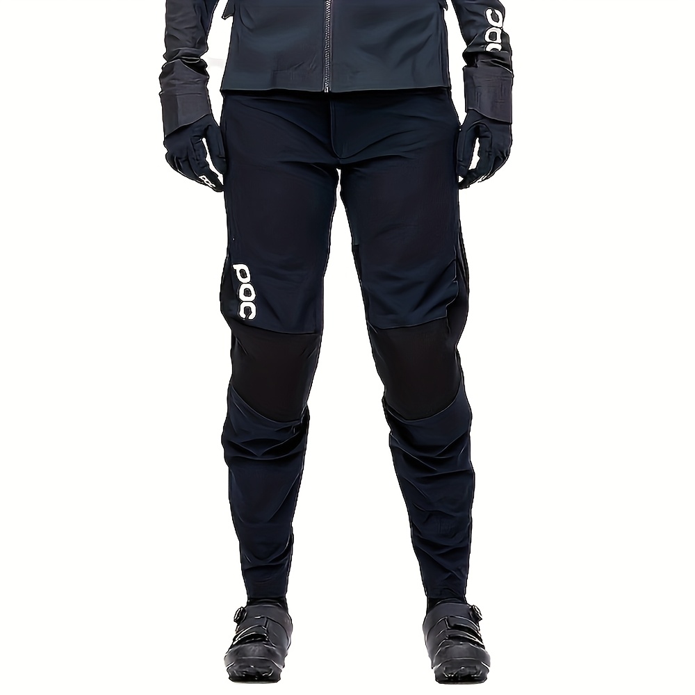 

Men's Cycling Pants - Breathable & Comfortable For Mountain Biking And Motocross, Polyester With Waistband, , And Reinforced Knees - Ideal For