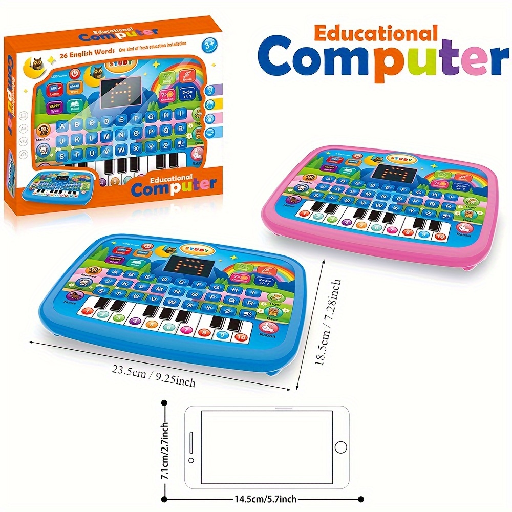 multifunctional machine for kids english learning with alphabet numbers music function animal and piano key educational toy children to enhance their cognitive skills batteries not included Product details 7