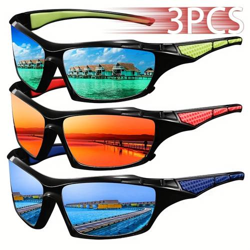 3pcs fashion unisex vintage sport men women luxury brand designer classic retro shades driving glass for man female male eyewear